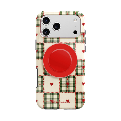 Festive Linen Christmas | MagSafe Phone Case Grip Set