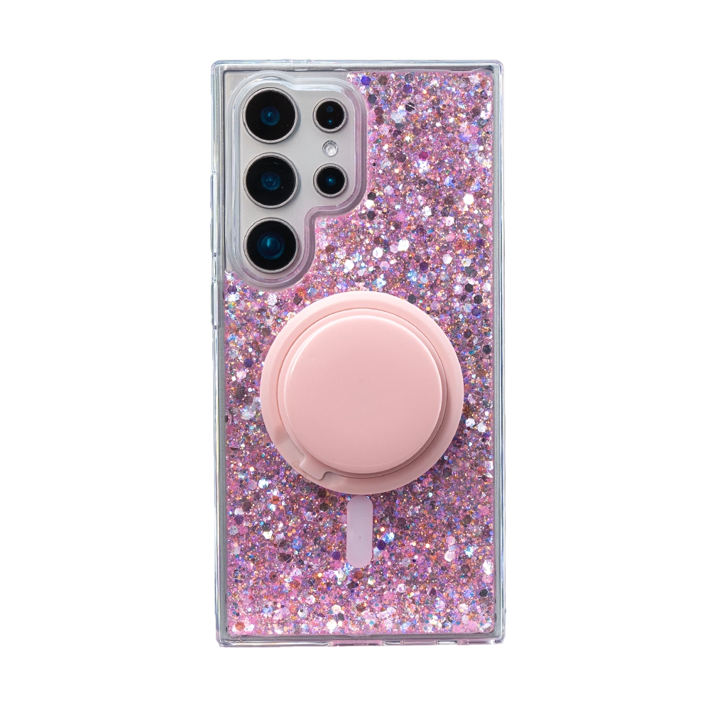 Glitter MagSafe Phone Case Grip Set For Samsung