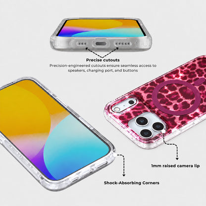 Wild Berry Leopard MagSafe Phone Case