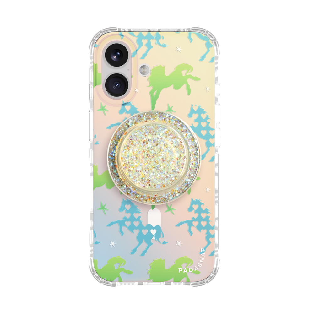 Pony Hugs Green MagSafe Phone Case Grip Set