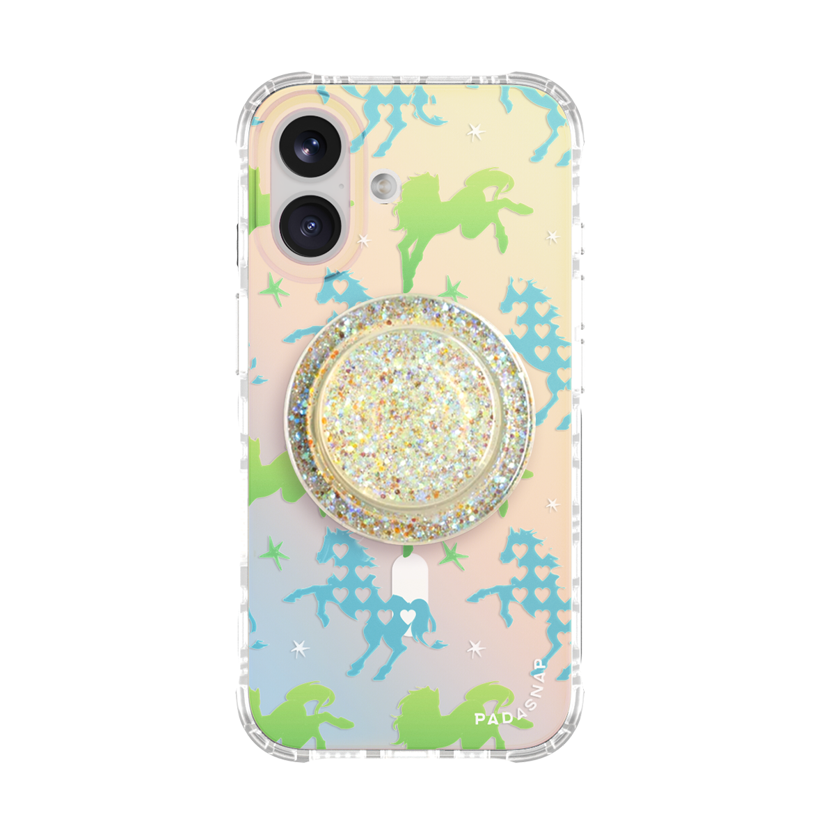 Pony Hugs Green MagSafe Phone Case Grip Set