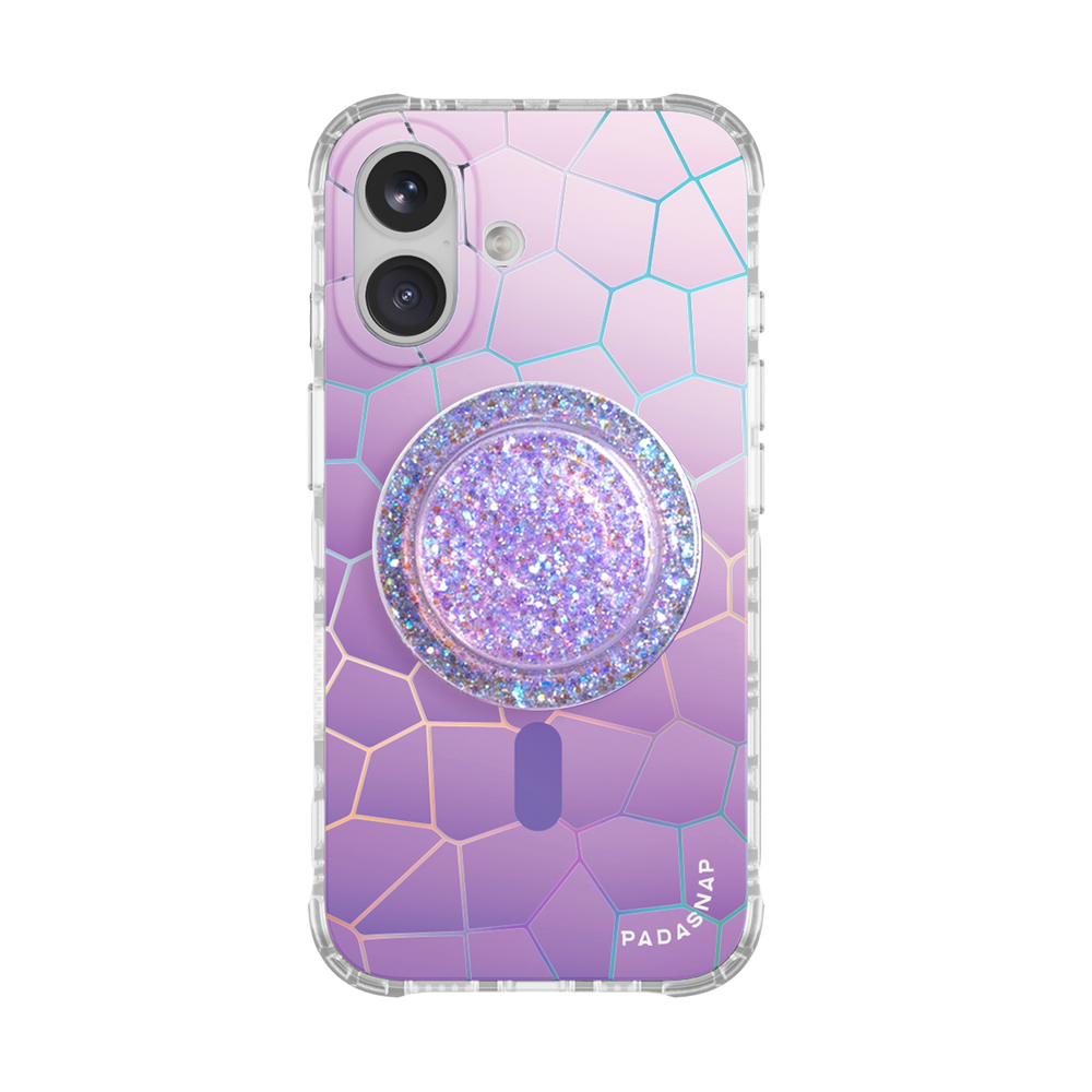 Vacay Glow Purple MagSafe Phone Case Grip Set