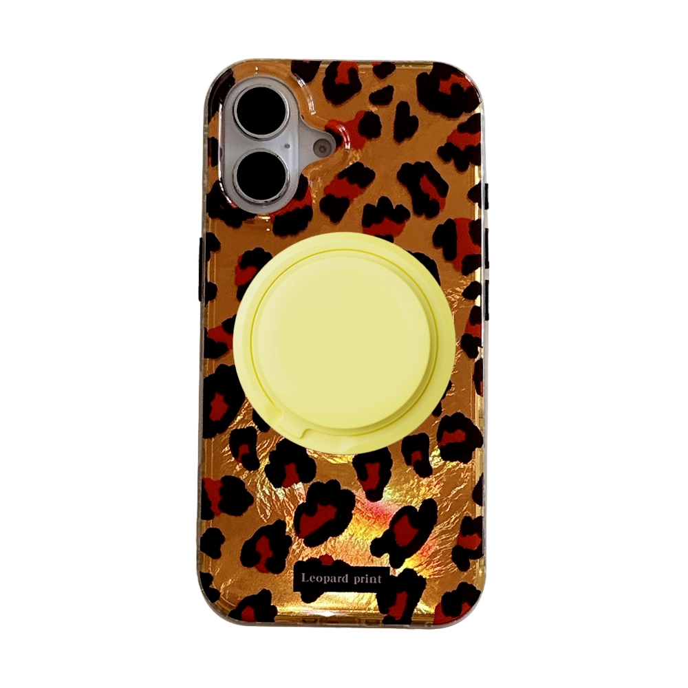 Leopard Print | Iridescent MagSafe Phone Case Grip Set