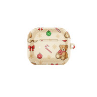 Cozy Christmas Teddy AirPods Case