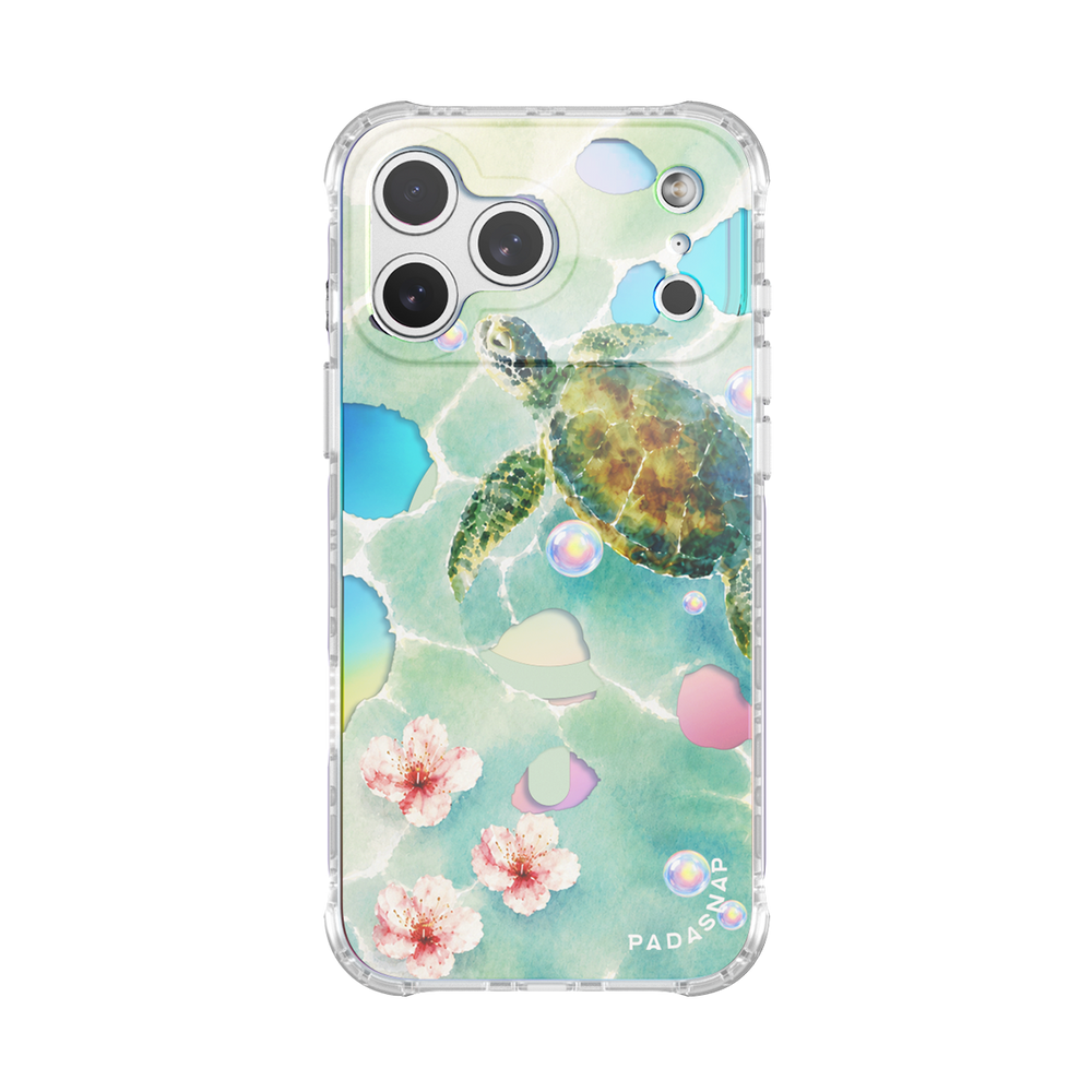 Blossom Turtle Iridescent MagSafe Phone Case