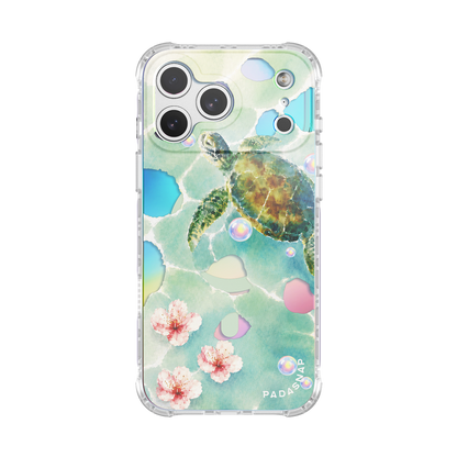 Blossom Turtle Iridescent MagSafe Phone Case
