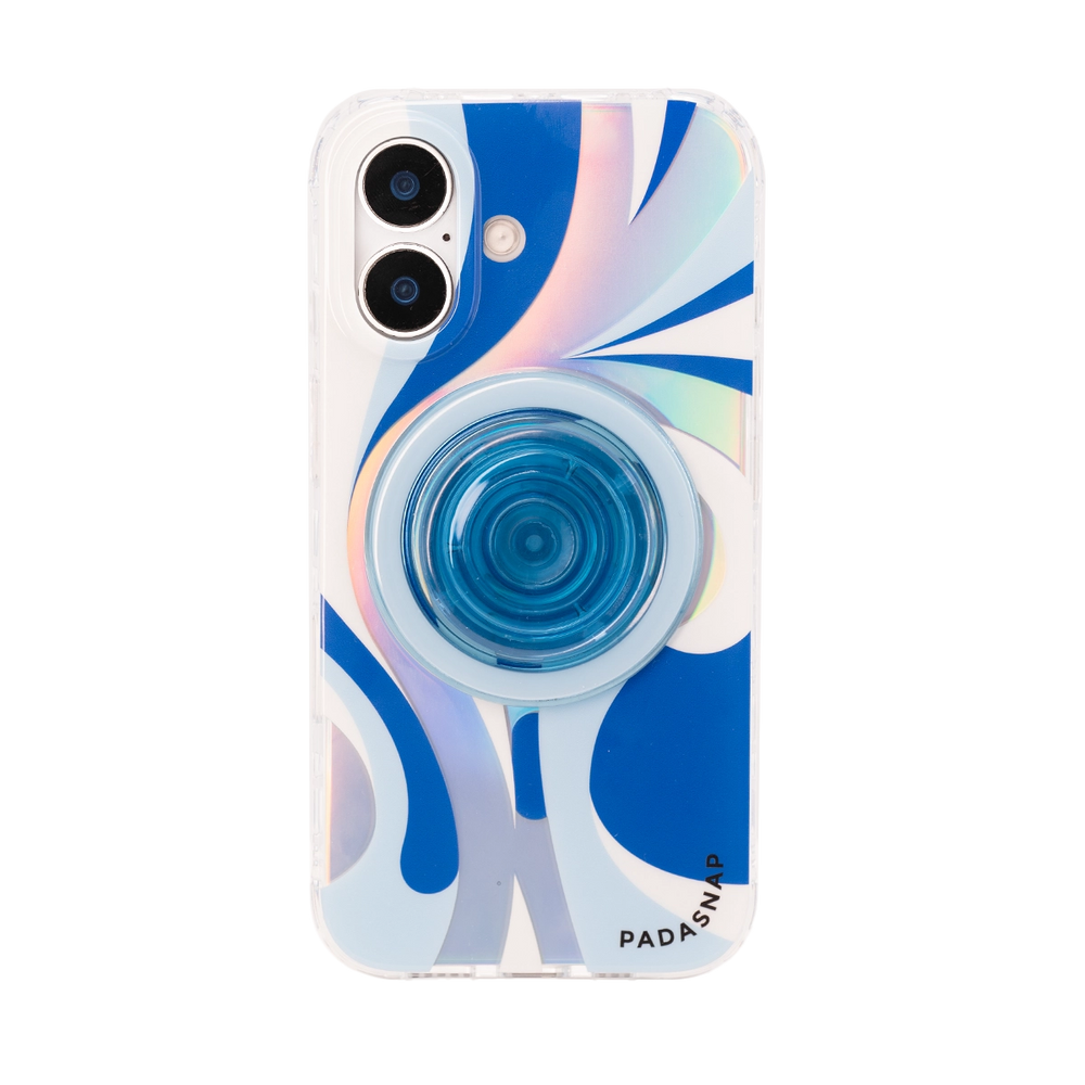 Luminous Strokes | Blue MagSafe Phone Case Grip Set