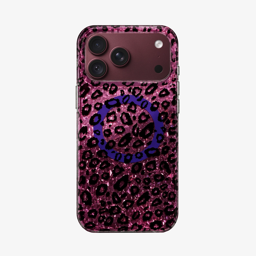 Glitter Leopard MagSafe Phone Case