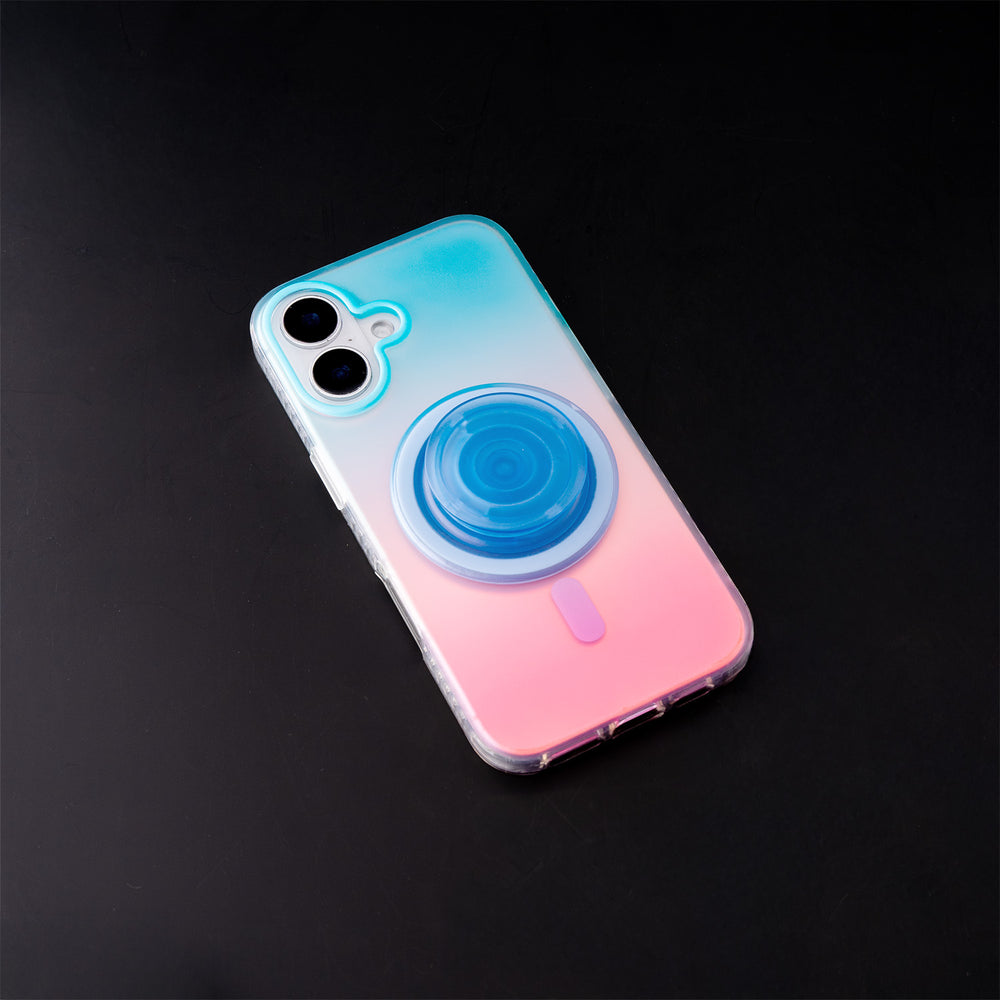 Neon Vibes｜Gradient Yellow Frosted MagSafe Phone Case Grip Set