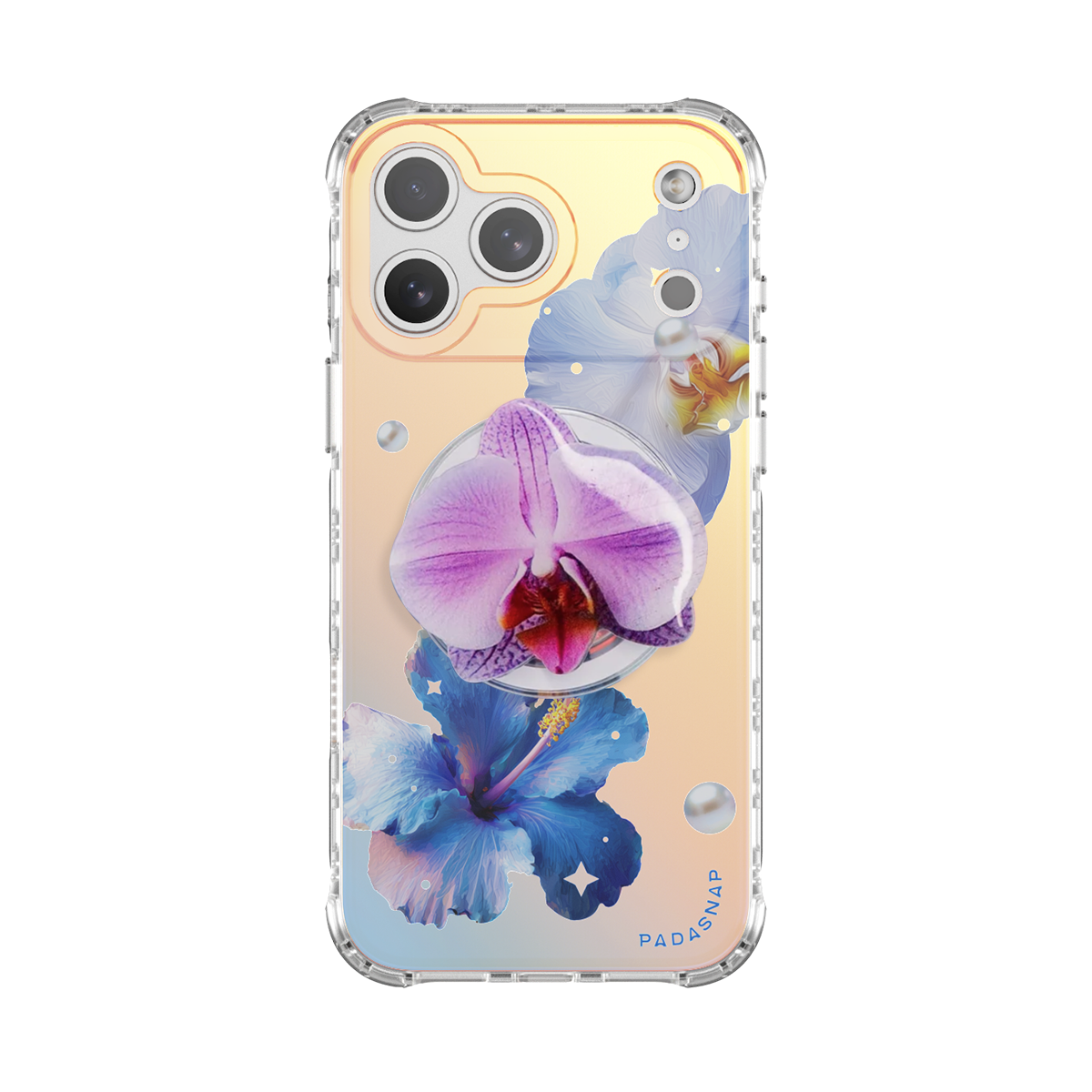 GlamFlora | Blue MagSafe Phone Case Grip Set