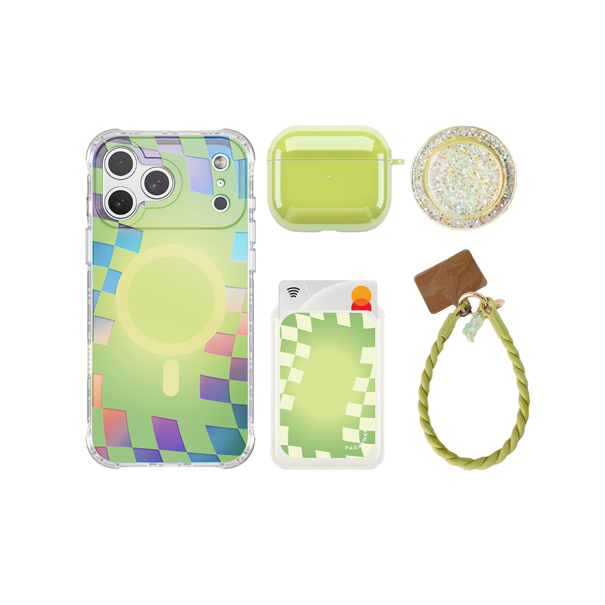 SunnyWrap Green iPhone Bundle Set