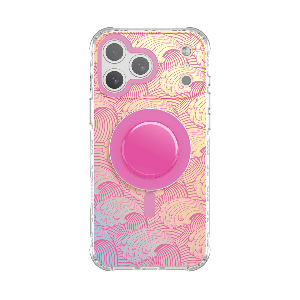 Sea Vibe | Pink MagSafe Phone Case Grip Set