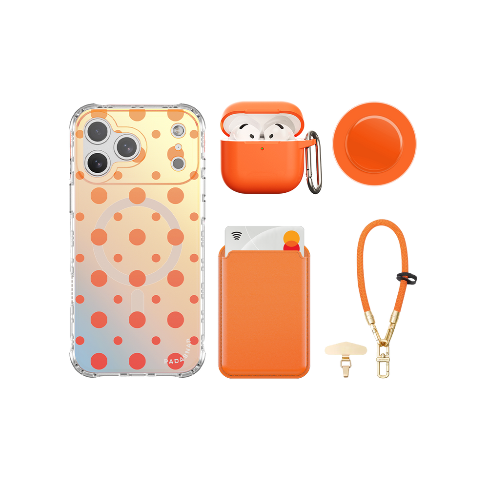 Cider Polka Orange iPhone Bundle Set
