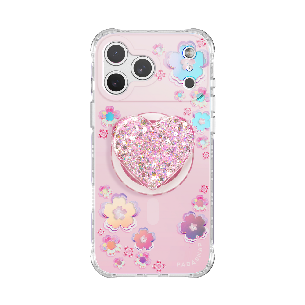 Holo-Sakura MagSafe Phone Case Grip Set