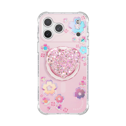 Holo-Sakura MagSafe Phone Case Grip Set