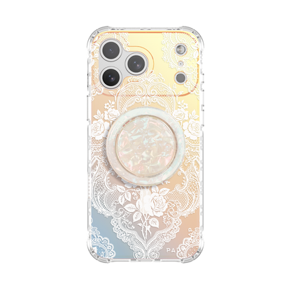 Gilded Rose Weave MagSafe Phone Case Grip Set