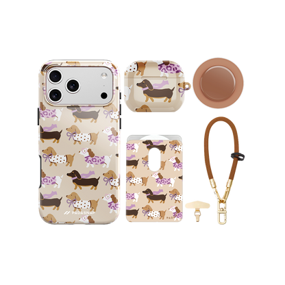 EverTail Love Dachshund iPhone Bundle Set