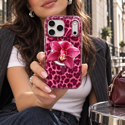 Wild Berry Leopard MagSafe Phone Case Grip Set