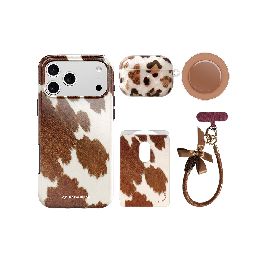 Cow Print iPhone Bundle Set