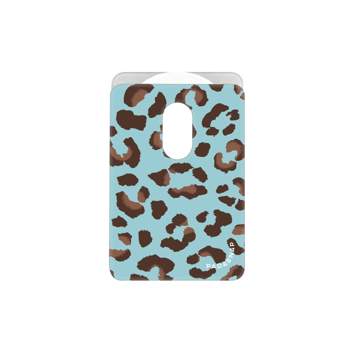 Leopard Print Blue MagSafe Wallet