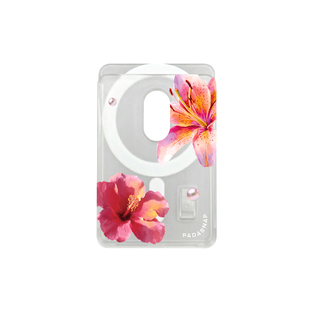 GlamFlora | Pink MagSafe Card Holder