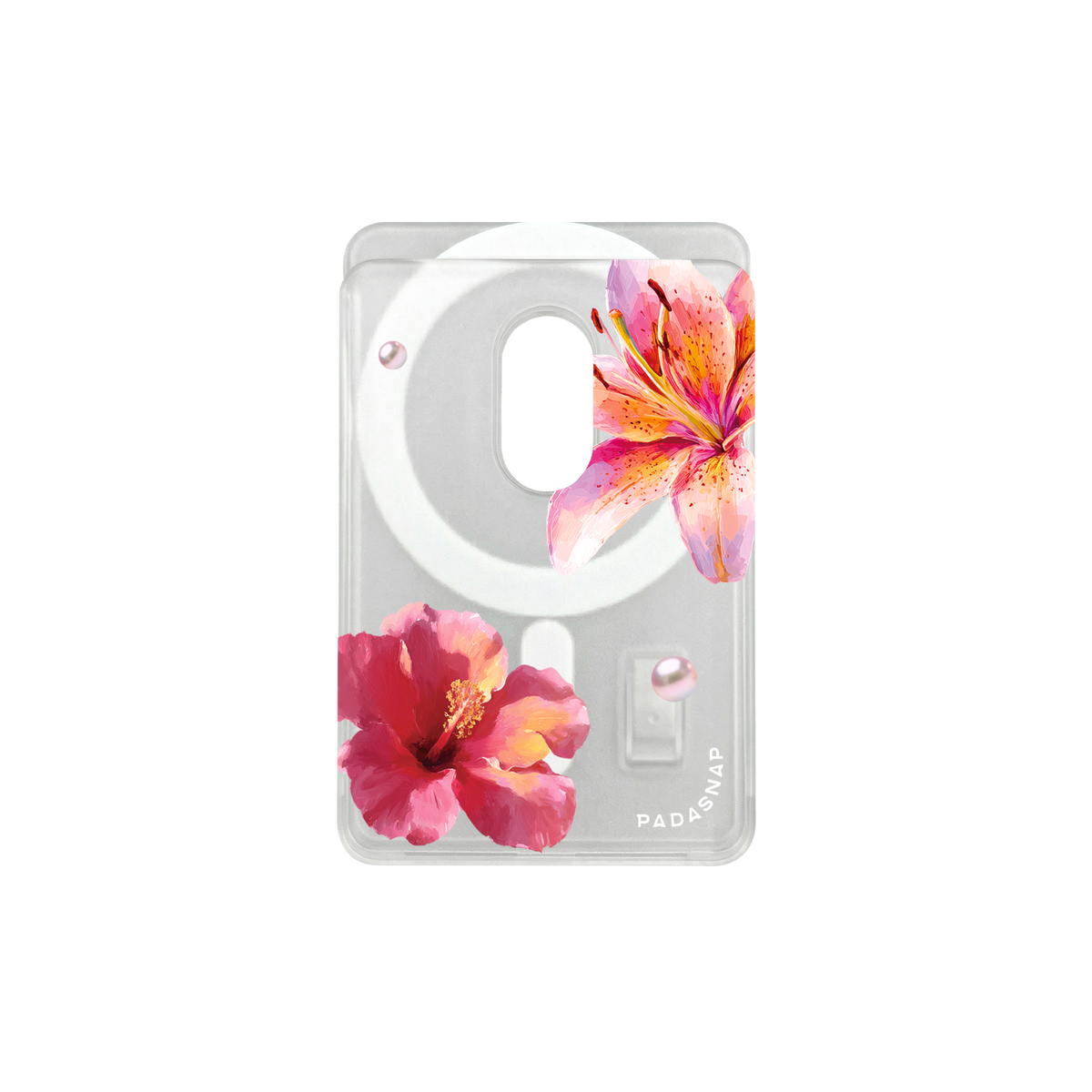 GlamFlora | Pink MagSafe Card Holder