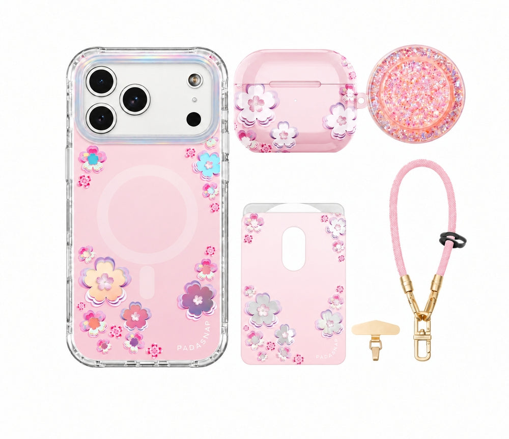 Holo-Sakura MagSafe Phone Case Bundle Set