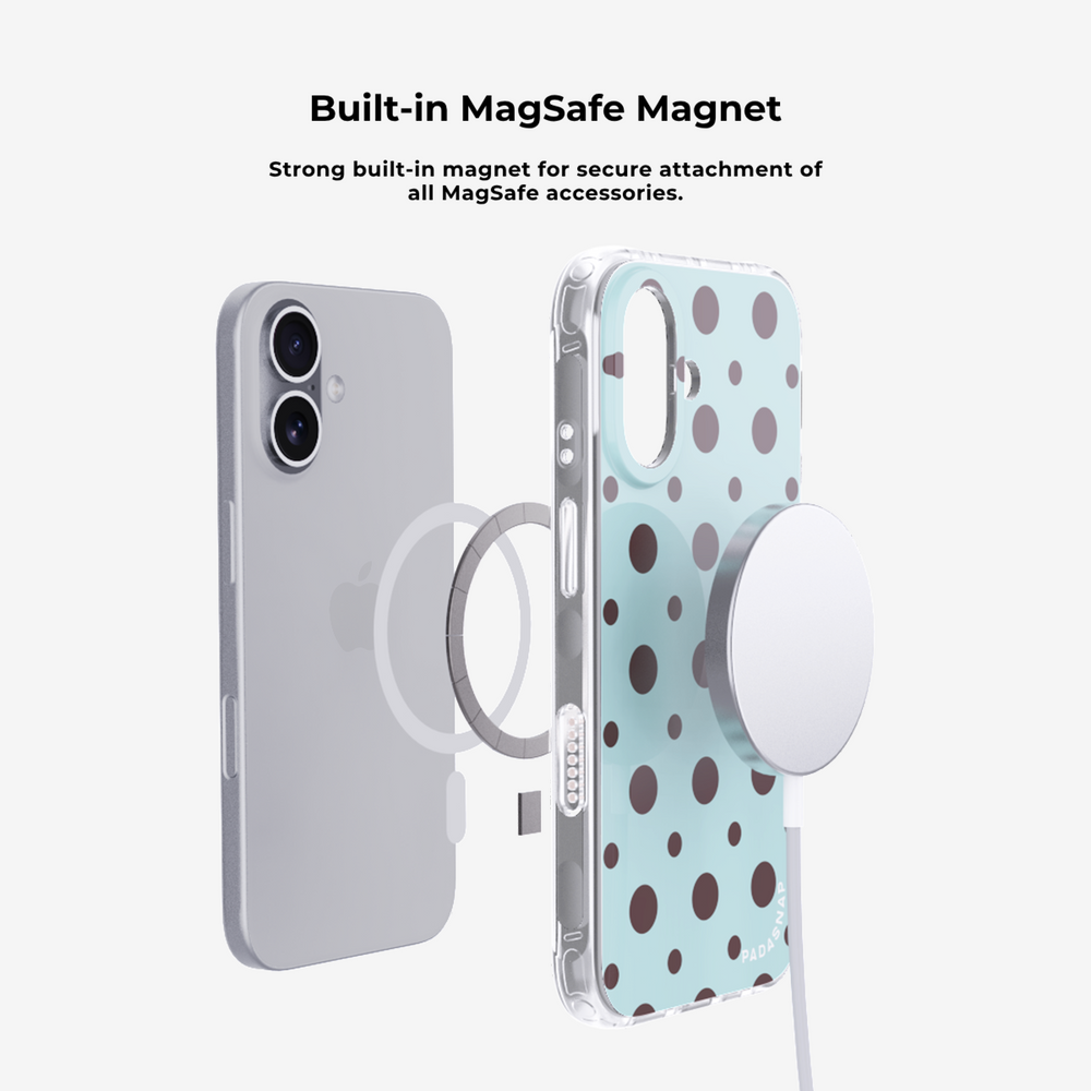 Cider Polka｜Purple MagSafe Phone Case Grip Set