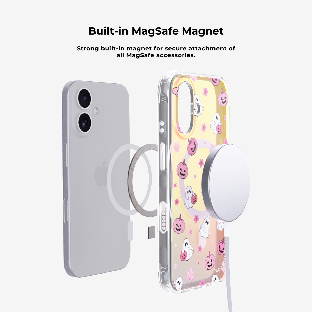 Halloween party｜Orange MagSafe Phone Case Grip Set