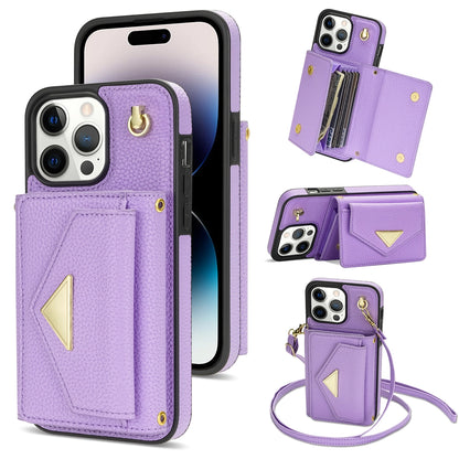 Leather Wallet Phone Case Crossbody Strap Set