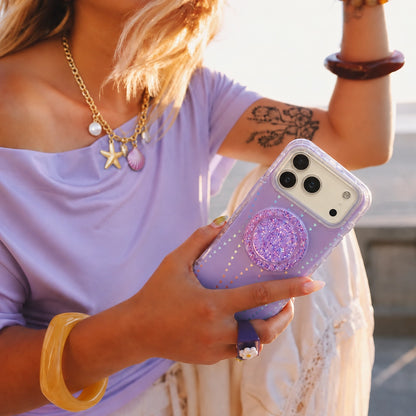 HeartGlow Iridescent MagSafe Phone Case Grip Set
