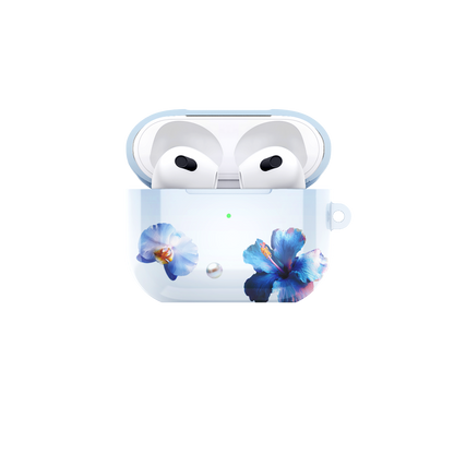 GlamFlora Blue Airpods Case