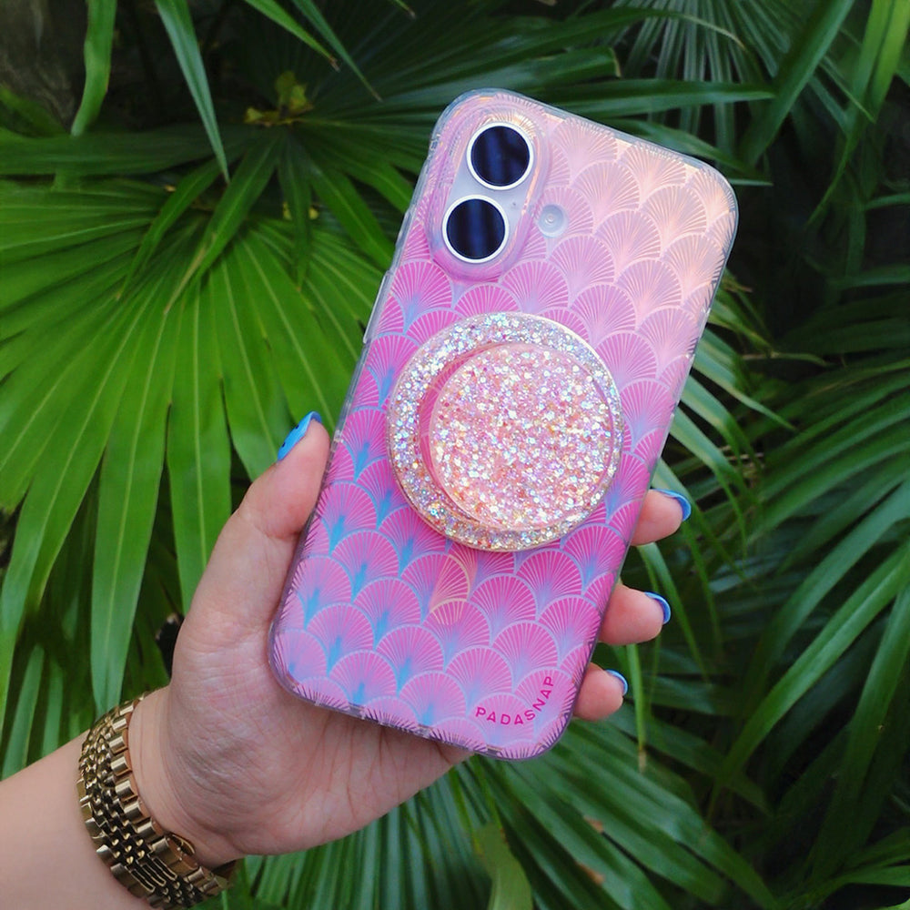 Starwave Shell | Pink MagSafe Phone Case Grip Set