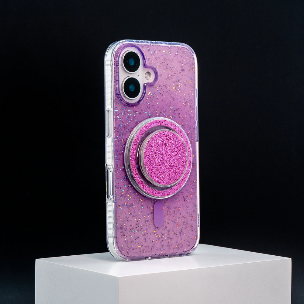 Gradient Glitter | Translucent MagSafe Phone Case Grip Set