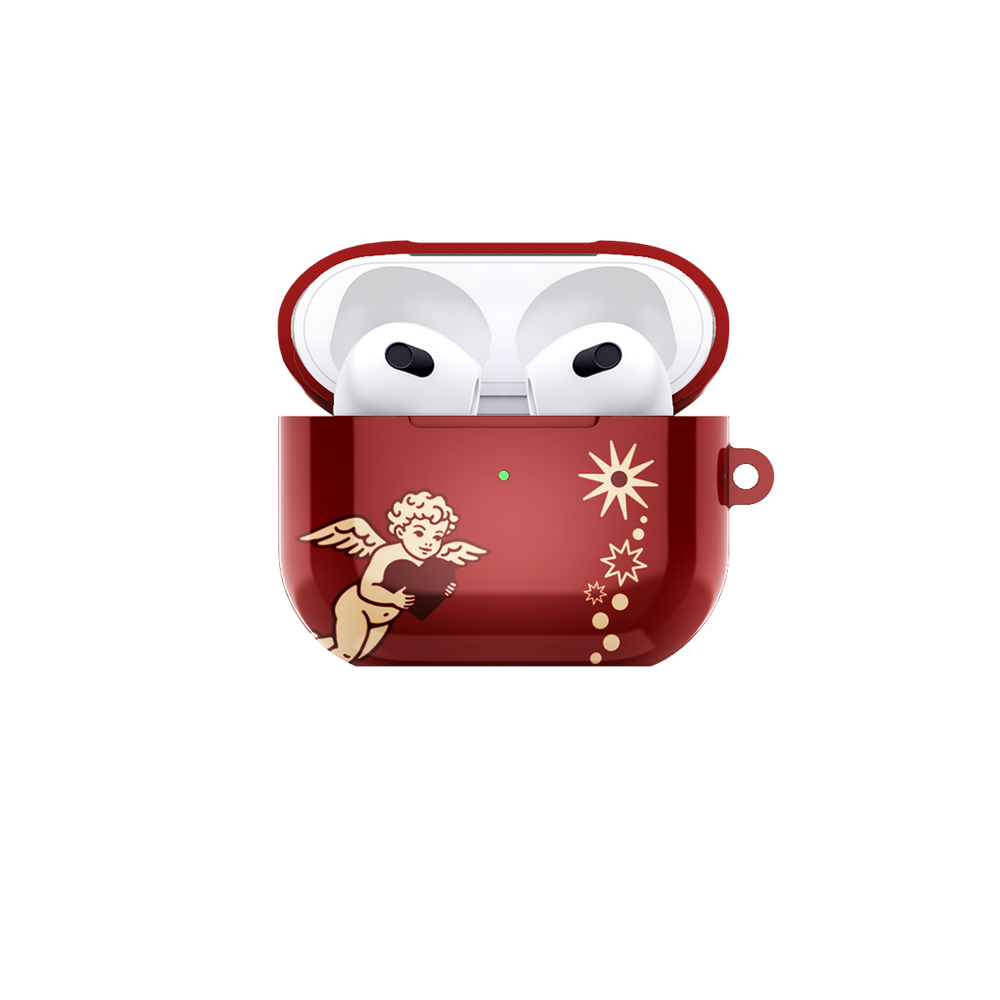 Cozy Christmas Angle Airpods Case