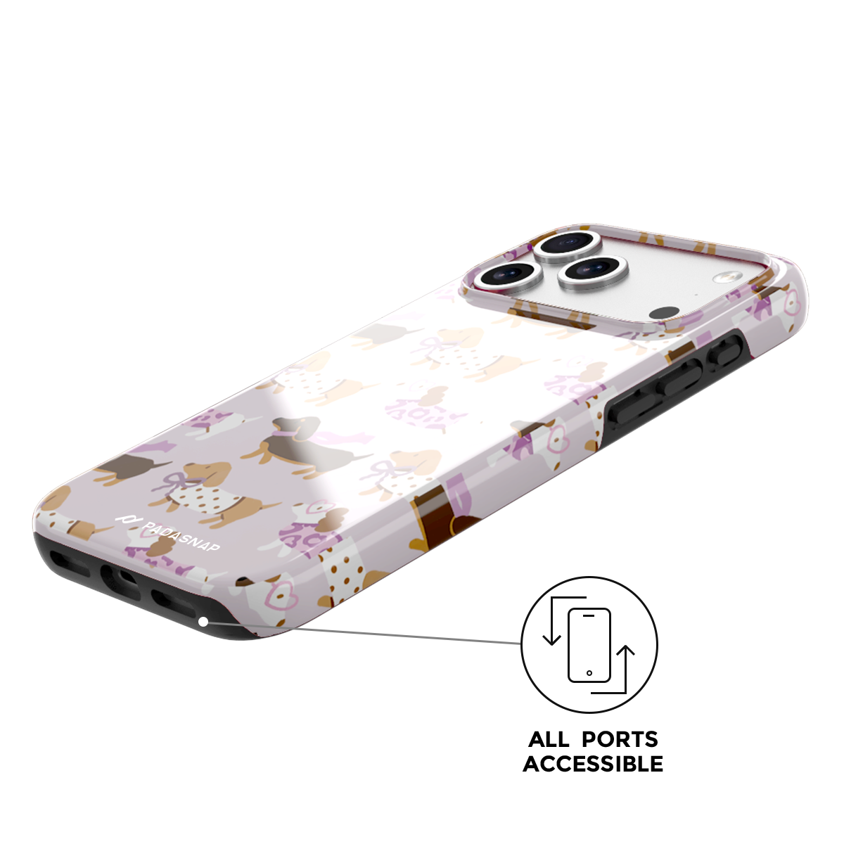 EverTail Love Dog Purple MagSafe Phone Case