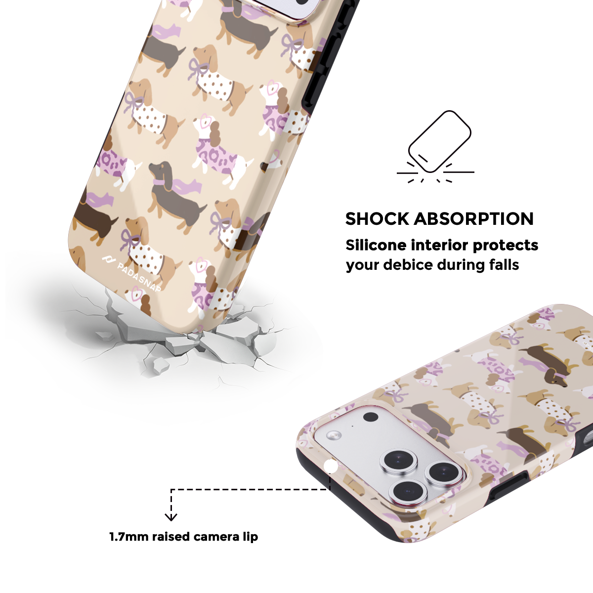 EverTail Love Dog Purple MagSafe Phone Case