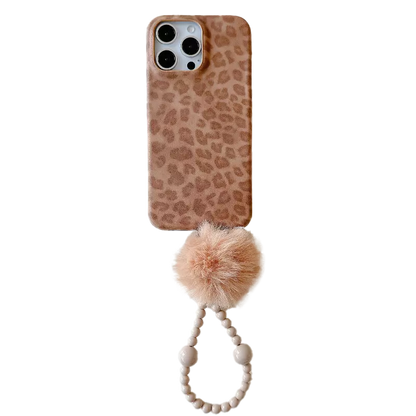 Classic Leopard Lambskin Phone Case Charms Set