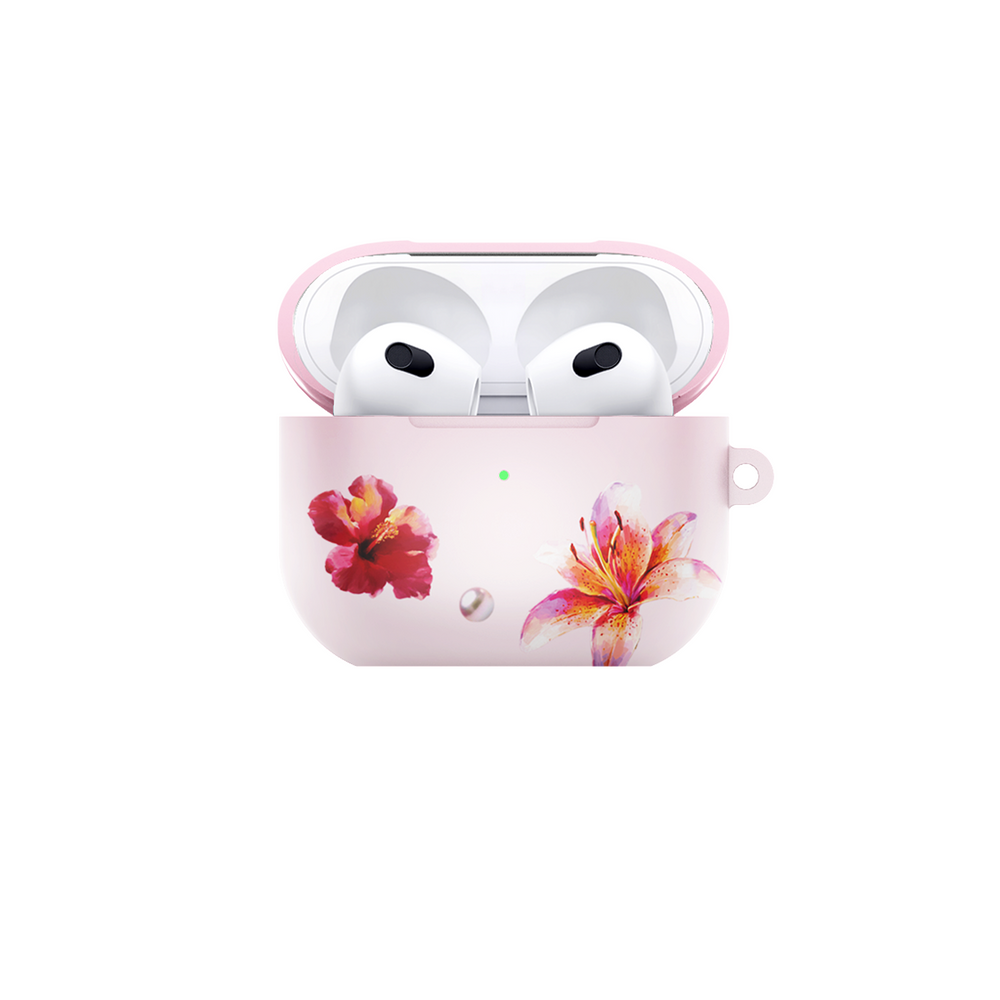 GlamFlora Pink Airpods Case