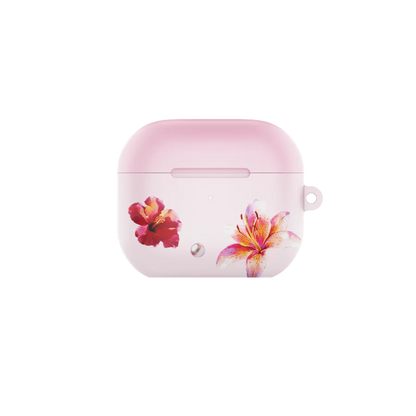 GlamFlora Pink Airpods Case