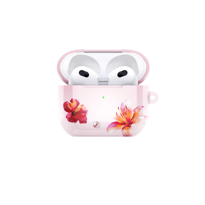 GlamFlora Pink Airpods Case