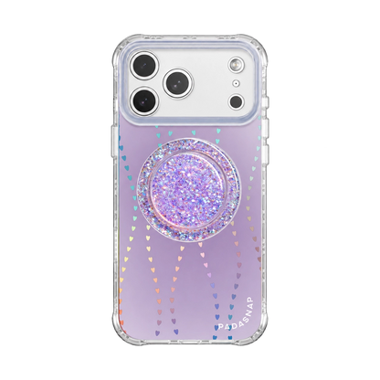 HeartGlow Iridescent MagSafe Phone Case Grip Set