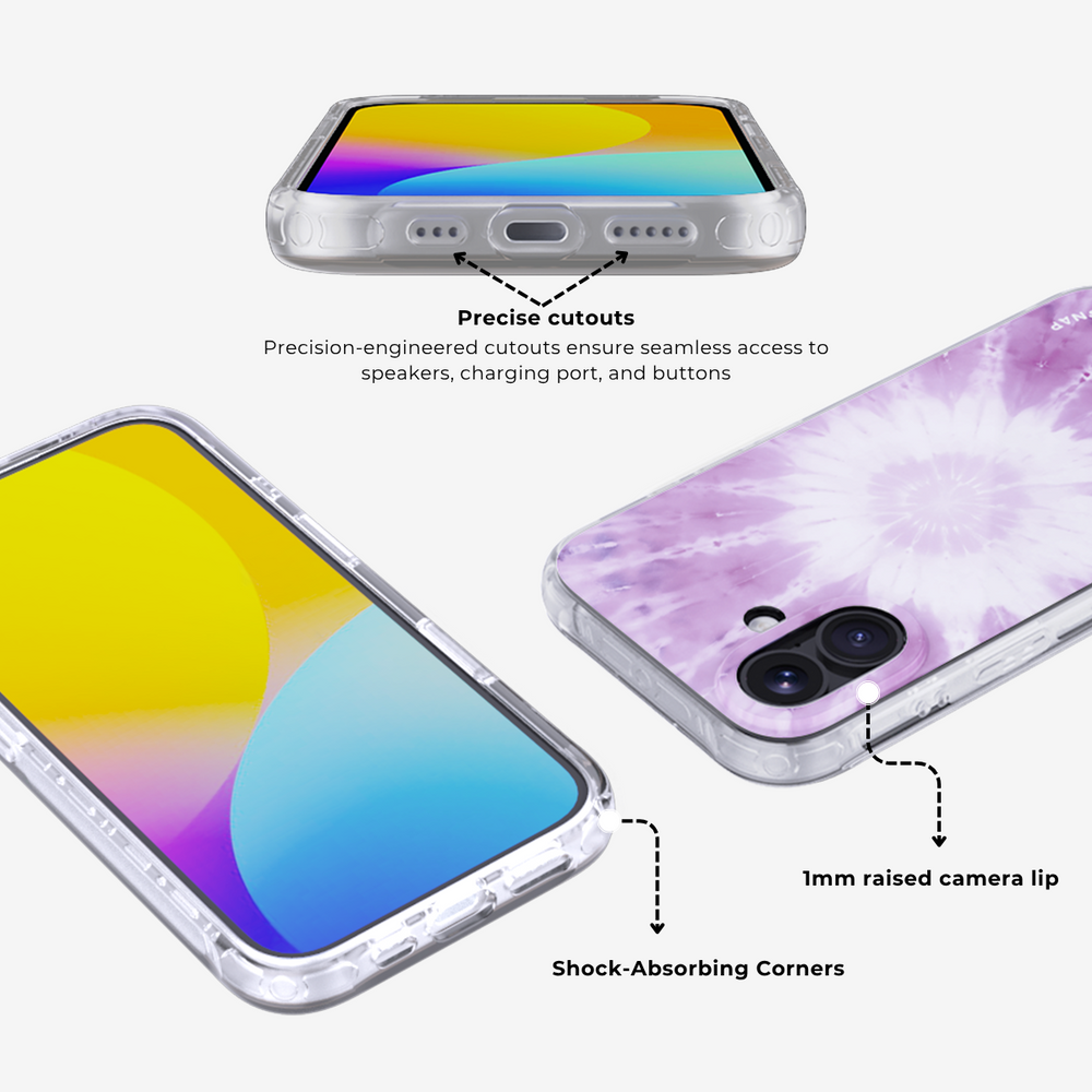Tie-Dye Spark | Purple MagSafe Phone Case