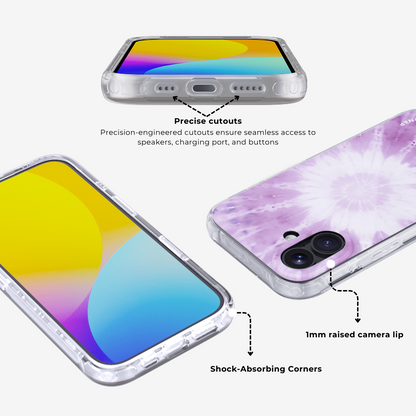 Tie-Dye Spark | Purple MagSafe Phone Case