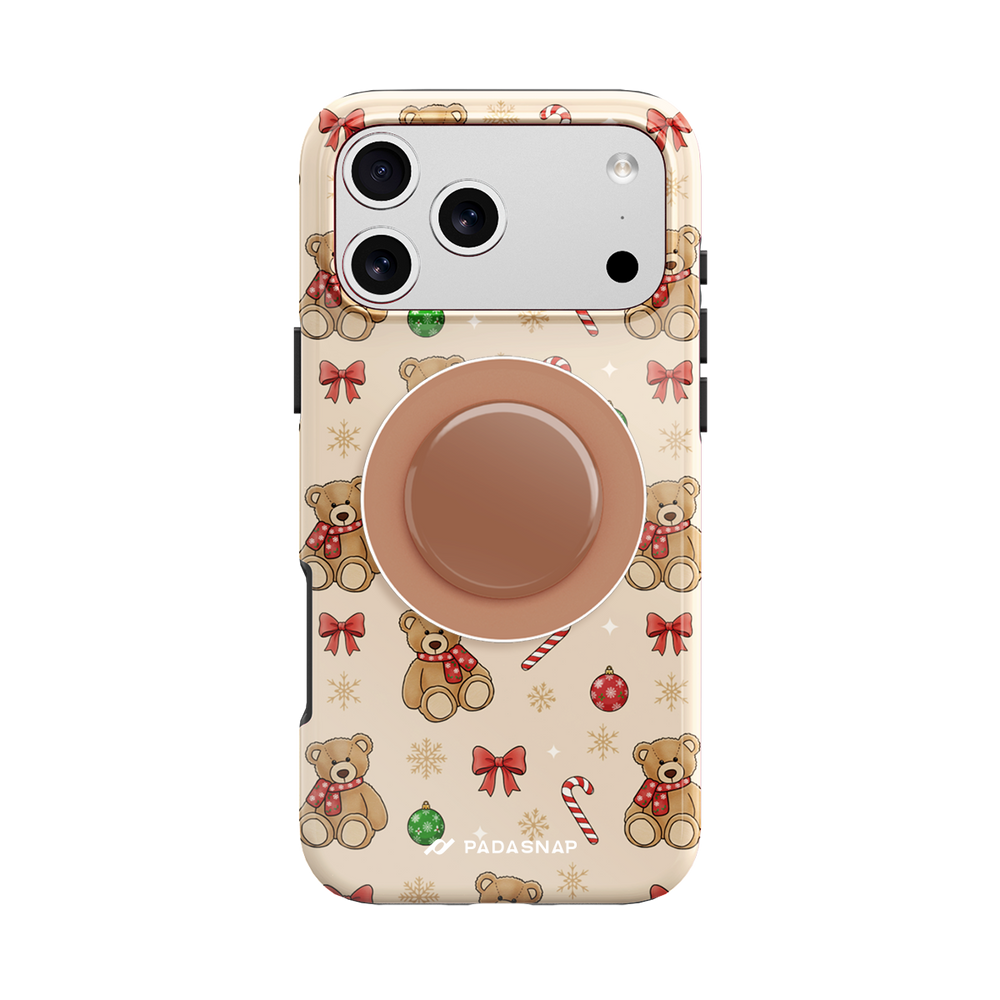 Teddy Christmas | MagSafe Phone Case Grip Set
