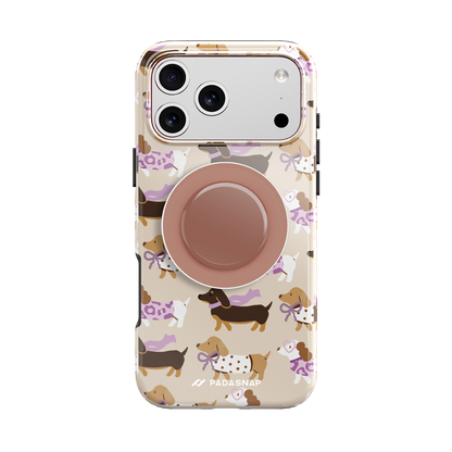 EverTail Love Dachshund MagSafe Phone Case Grip Set
