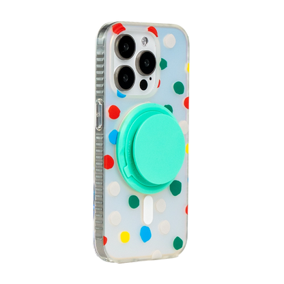 Opalescent Polka Dot | MagSafe Phone Case Grip Set