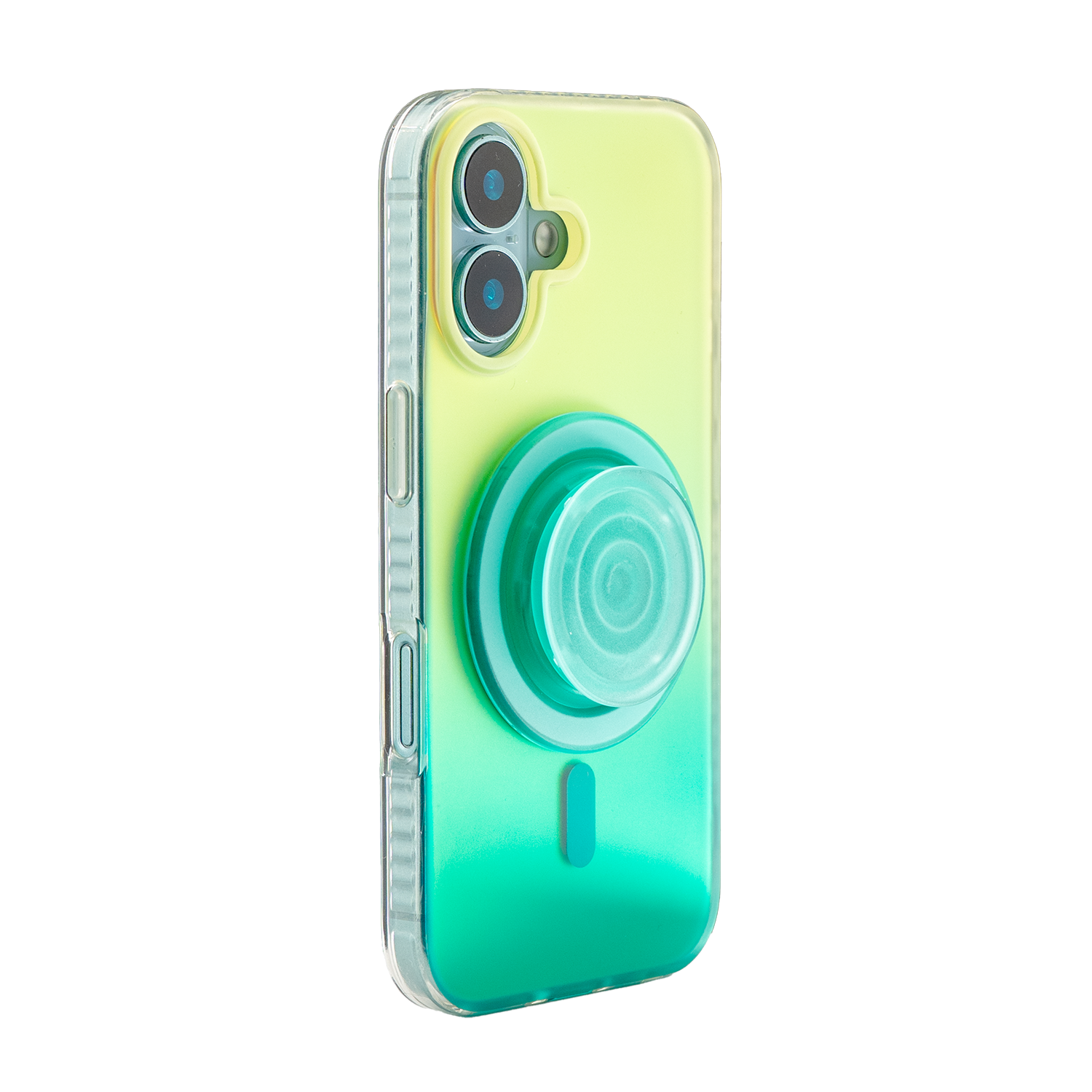 Neon Vibes｜Gradient Yellow Frosted MagSafe Phone Case Grip Set