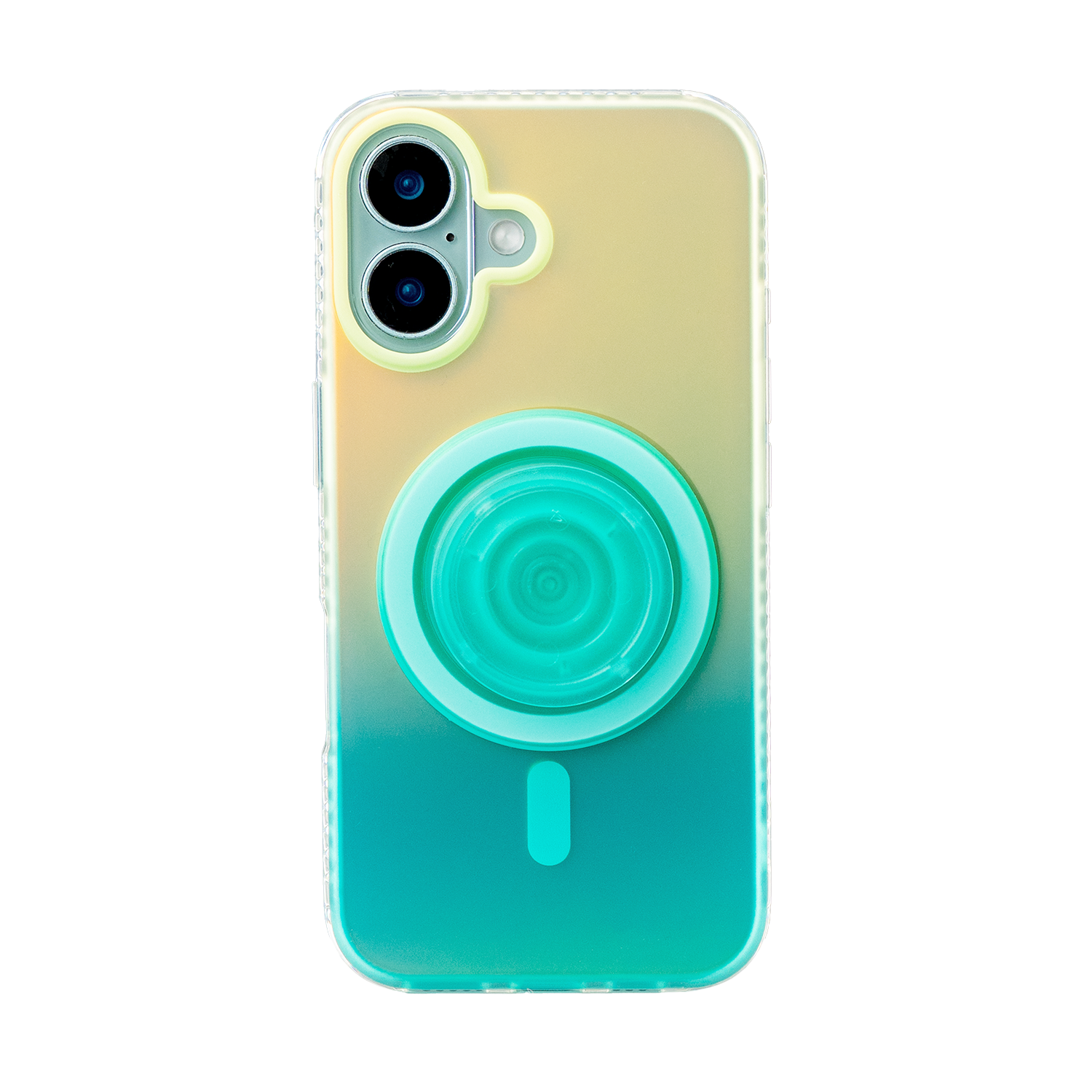 Neon Vibes｜Gradient Orange Frosted MagSafe Phone Case Grip Set