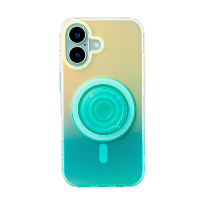 Neon Vibes｜Gradient Orange Frosted MagSafe Phone Case Grip Set